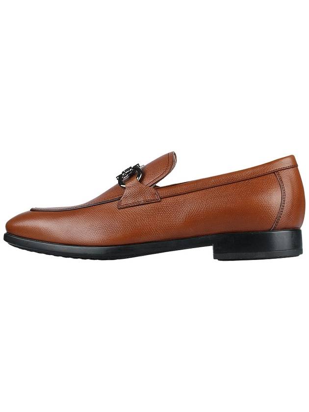 Men's Gancini Loafers Brown - SALVATORE FERRAGAMO - BALAAN 4