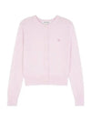 Baby Fox Patch Regular Cardigan Pale Pink - MAISON KITSUNE - BALAAN 1