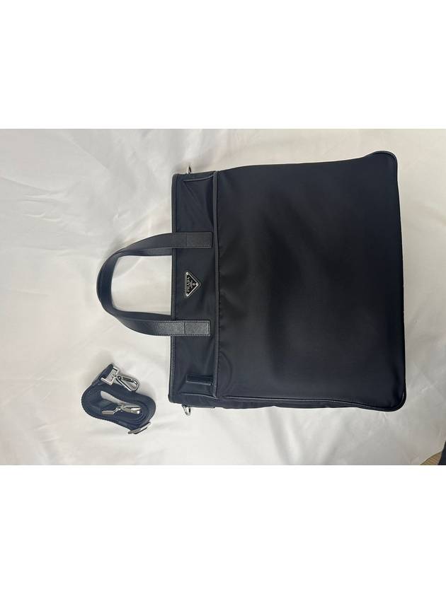 Tesuto Saffiano Nylon Brief Case Black - PRADA - BALAAN 9