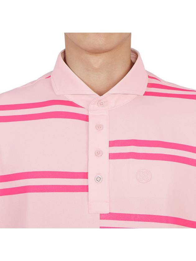 Golf Wear Men s Collar Short Sleeve T Shirt G4MS23K182 BLUSH - G/FORE - BALAAN 7