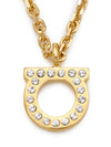 Gancini Crystal Necklace Gold - SALVATORE FERRAGAMO - BALAAN 7