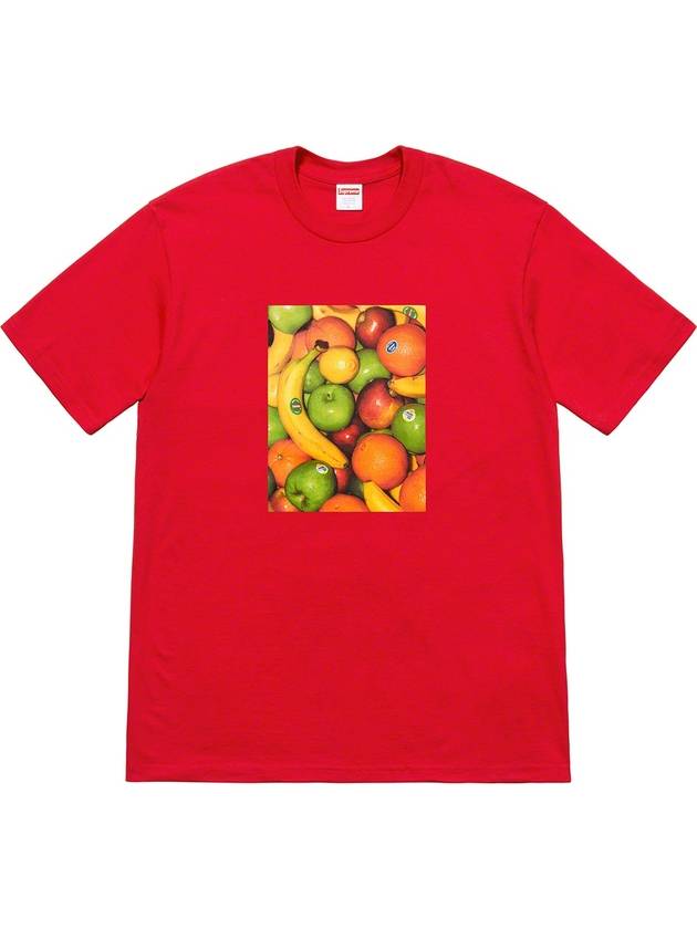 Fruits Fruit Short Sleeve TShirt Fruit Tee Red - SUPREME - BALAAN 1