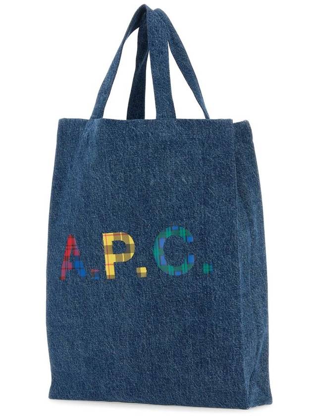 Lou Mini Tote Bag Blue - A.P.C. - BALAAN 3