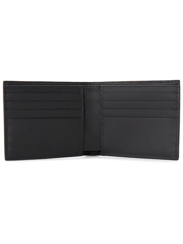 Men's Intrecciato Half Wallet Black - BOTTEGA VENETA - BALAAN 5