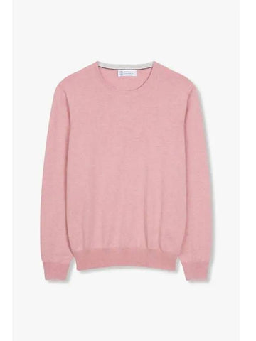 Men s Cashmere Long Sleeve Knit Pink - BRUNELLO CUCINELLI - BALAAN 1