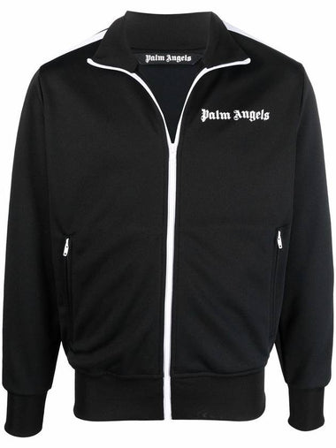 Logo Printed Track Jacket Black - PALM ANGELS - BALAAN 1