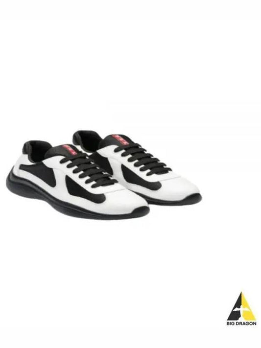 America's Cup Low Top Sneakers White Black - PRADA - BALAAN 2