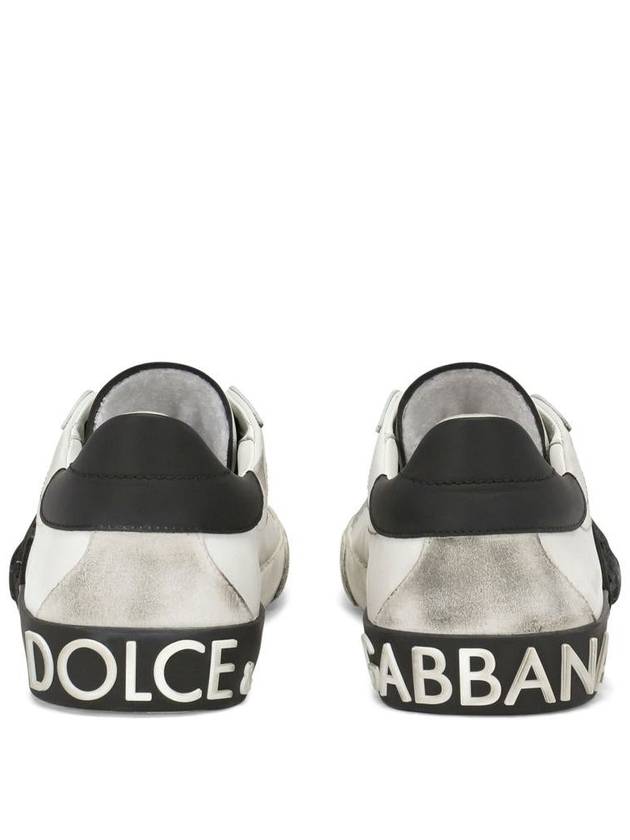 Portofino Vintage Sneakers White Black - DOLCE&GABBANA - BALAAN 4