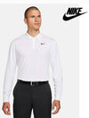 Dri Fit Victory Long Sleeve Polo Shirt White - NIKE - BALAAN 4