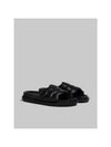 Padded Wave Leather Slide Slippers Black - MARNI - BALAAN 3