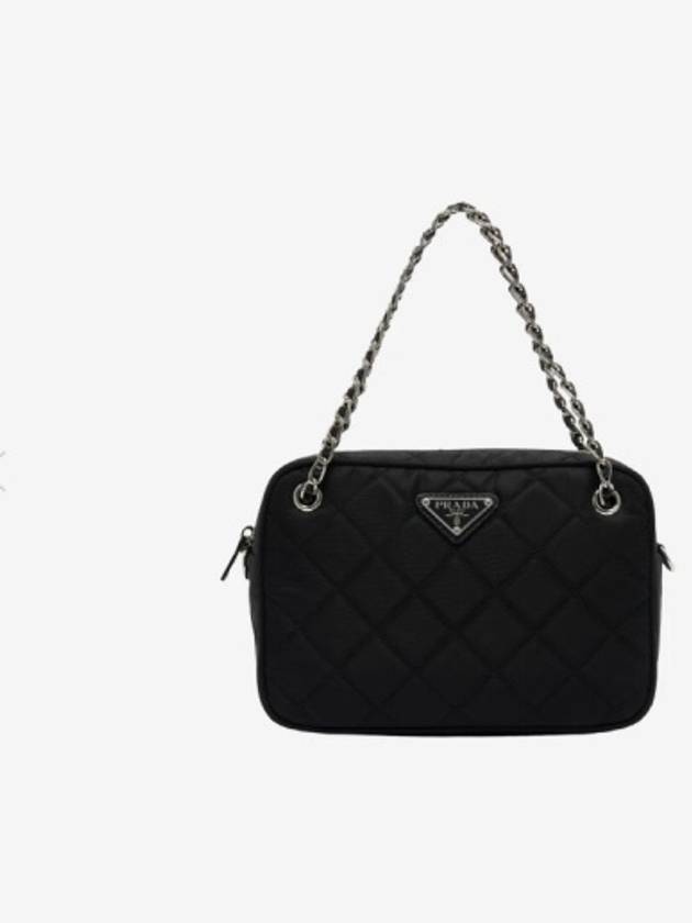 Nylon Quilted Tessuto Mini Shoulder Bag Black - PRADA - BALAAN 2