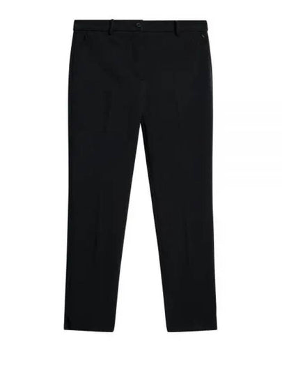 Women's Lei Bonded Fleece Straight Pants Black - J.LINDEBERG - BALAAN 2