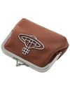 Nappa Thin Line Prime Perth Coin Wallet Brown - VIVIENNE WESTWOOD - BALAAN 5