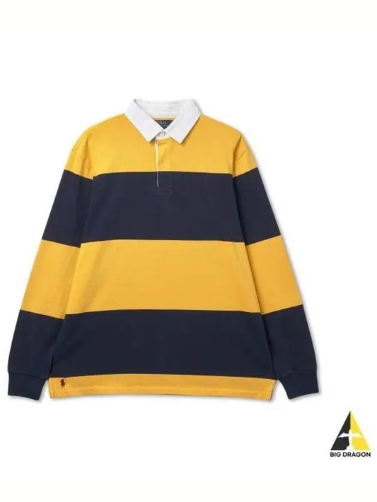 Iconic Rugby Shirt Gold Cruise Navy - POLO RALPH LAUREN - BALAAN 1