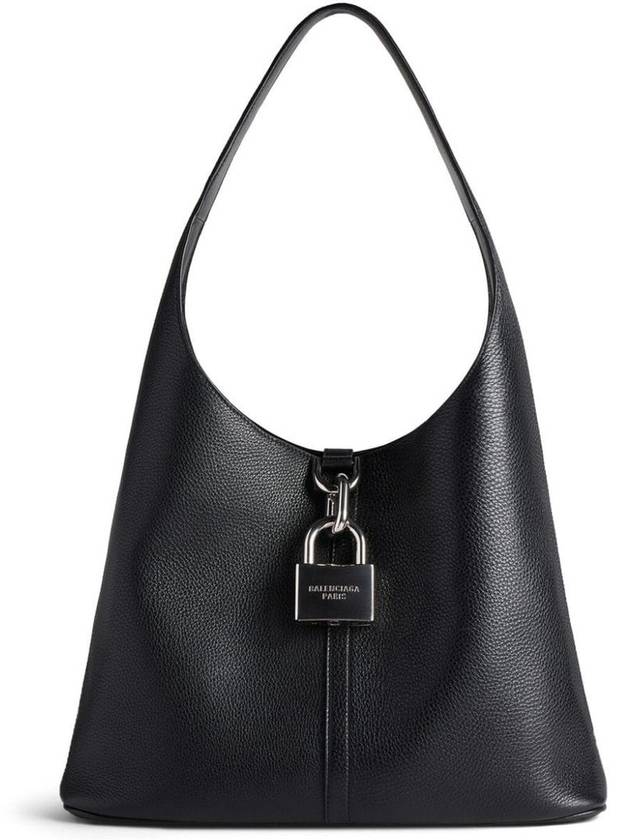 North South Locker Medium Hobo Shoulder Bag Black - BALENCIAGA - BALAAN 6