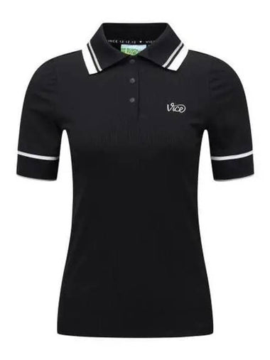 24 WOMEN ESSENTIAL SHORT T SHIRT VGEMWTS05BK - VICE GOLF - BALAAN 1