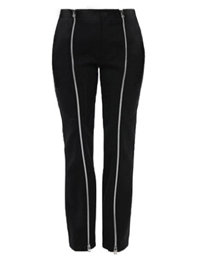 Striped Cotton Straight Pants Black - PHILIPP PLEIN - BALAAN 2