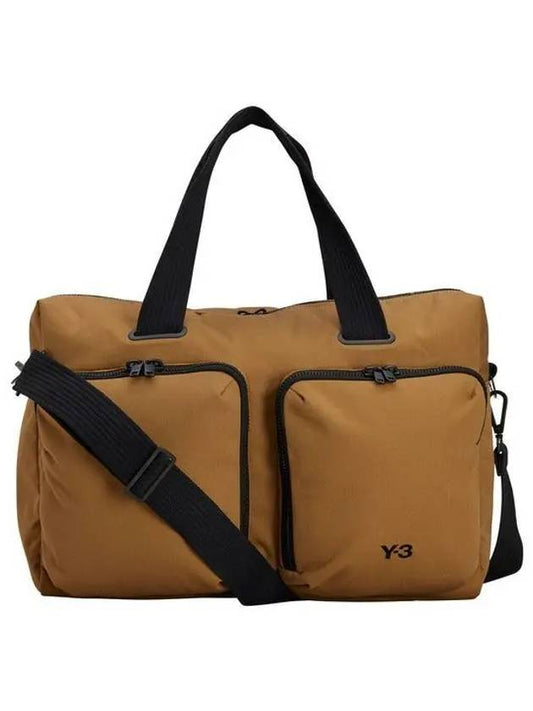 Logo Print Travel Cross Bag Brown - Y-3 - BALAAN 2