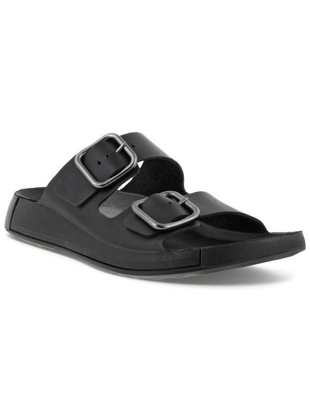 Cozmo Leather Slippers Black - ECCO - BALAAN 5