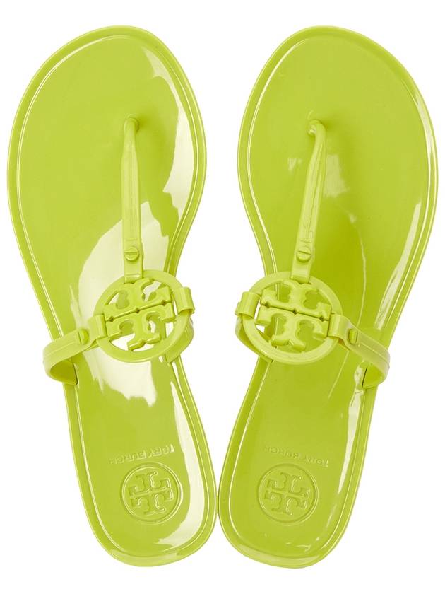 Mini Miller Jelly Flip Flops Green - TORY BURCH - BALAAN.