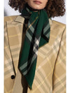 Check Print Wool Scarf Green - BURBERRY - BALAAN 2