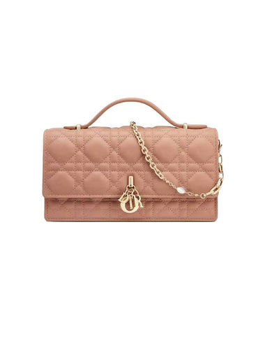 Miss Cannage Lambskin Mini Bag Bag Rose Des Vents - DIOR - BALAAN 1