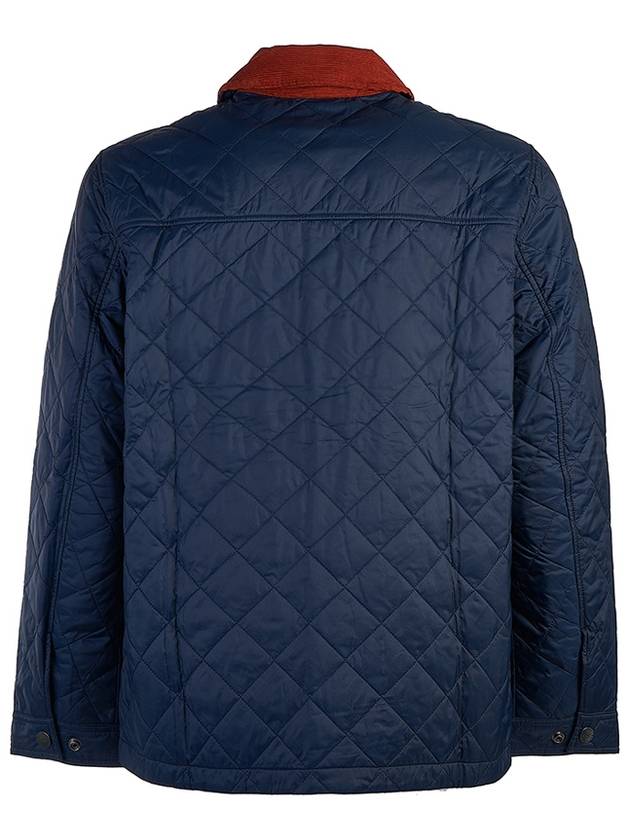 Kenning Quilting  Logo Patch Jacket Navy - BARBOUR - BALAAN 4