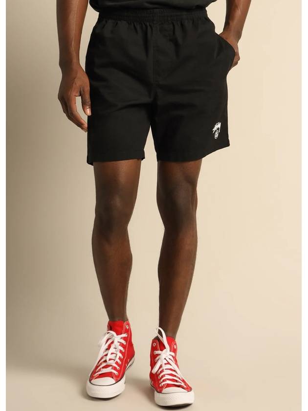 Men's Basic Stock Beach Shorts Black - STUSSY - BALAAN 8