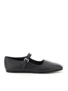 Ava Square Toe Mary Jane Flat Black - THE ROW - BALAAN 2