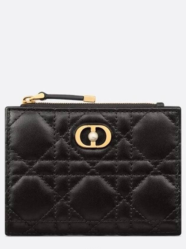 Dior Jolie Dahlia Wallet Black Cannage Lambskin - DIOR - BALAAN 1