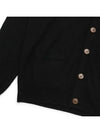 Logo Embroided Button Wool Cardigan Black - VIVIENNE WESTWOOD - BALAAN 6