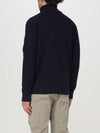 Lambswool GRS Knit Turtleneck Nightshade - CP COMPANY - BALAAN 3