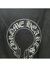 Sweatshirt Horseshoe Logo Black Large L - CHROME HEARTS - BALAAN 5