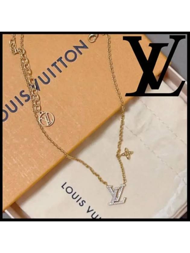 LV Iconic Crystal Necklace Gold - LOUIS VUITTON - BALAAN 2