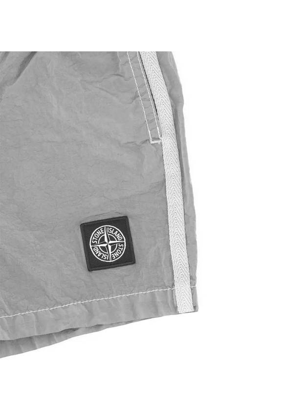 Kids Nylon Metal Swim Short Grey - STONE ISLAND - BALAAN 5