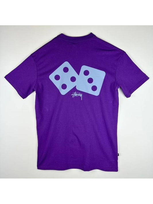 AU Australia TWO DICE SS Tshirt ST037004 Bright Violet MENS - STUSSY - BALAAN 2