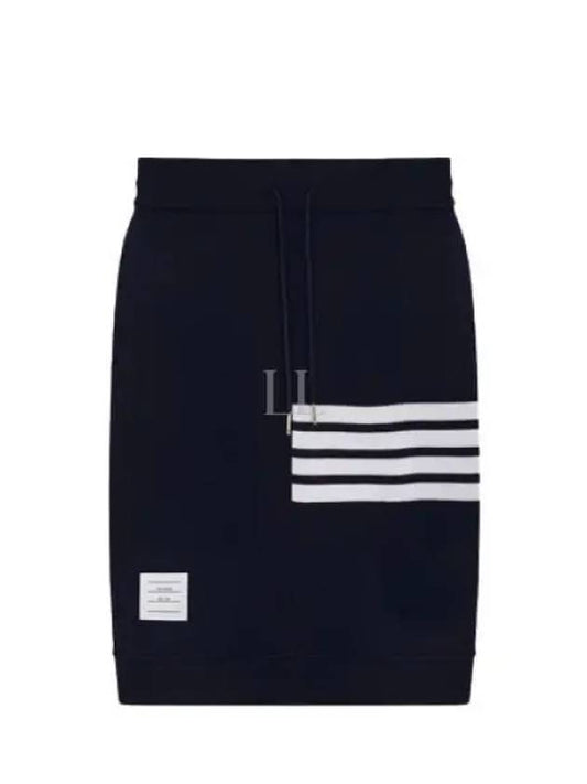 Women's 4-Bar Stripe Drawstring Skirt Navy - THOM BROWNE - BALAAN 2