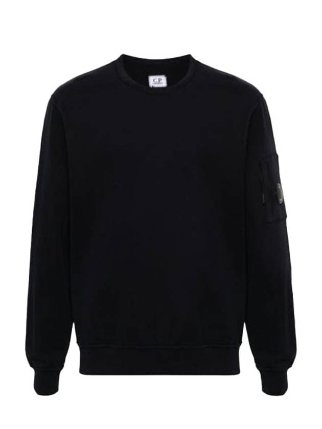 Men's Lens Wafen Light Fleece Sweatshirt Blue - CP COMPANY - BALAAN 3