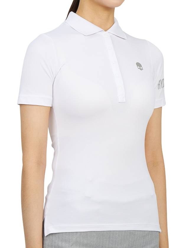 Women's Golf Picket Logo Short Sleeve PK Shirt White - HYDROGEN - BALAAN 4