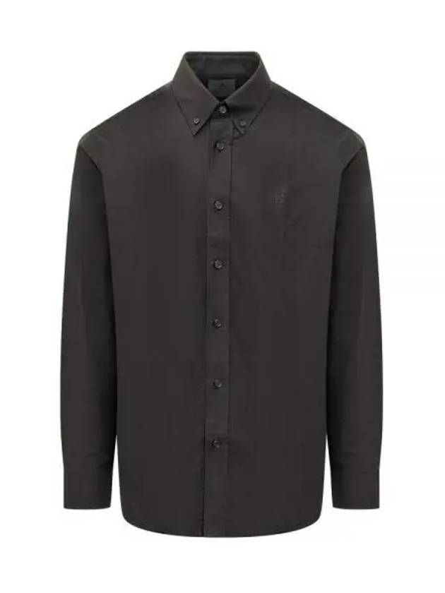 4G Embroidered Long Sleeve Shirt Black - GIVENCHY - BALAAN 2