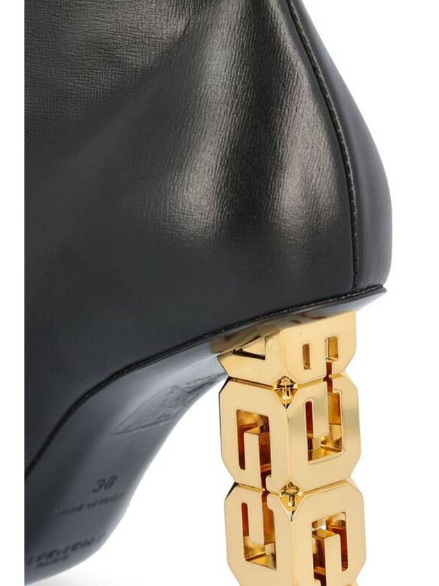 G Cube Leather Ankle Boots Black - GIVENCHY - BALAAN 5