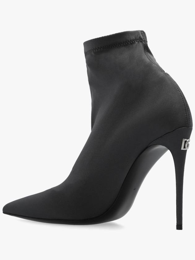 Women's Stretch Jersey Ankle Boots Gray - DOLCE&GABBANA - BALAAN 6