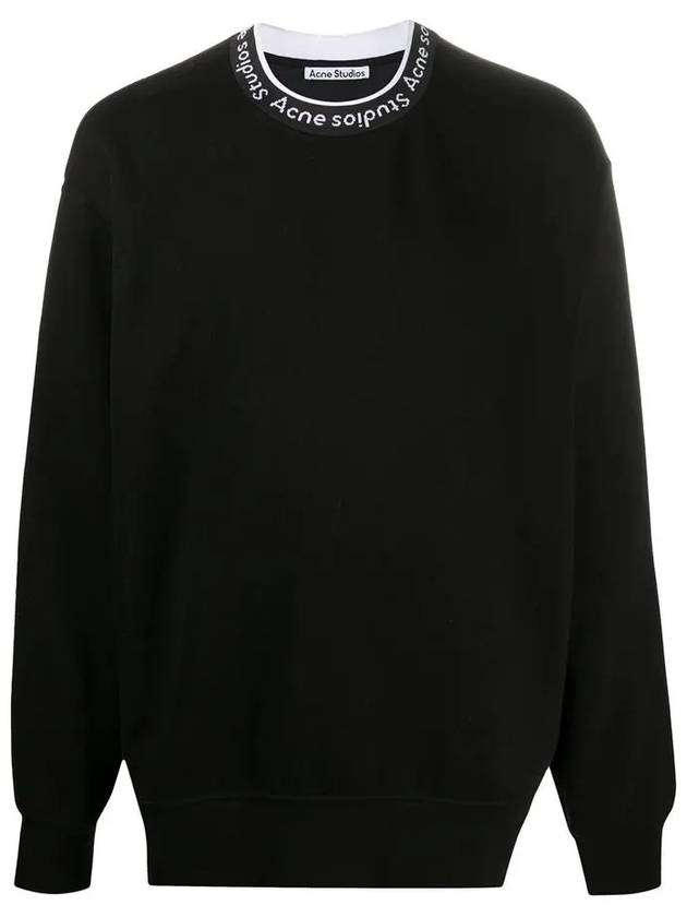 Fulton Rib Sweatshirt Black - ACNE STUDIOS - BALAAN 3