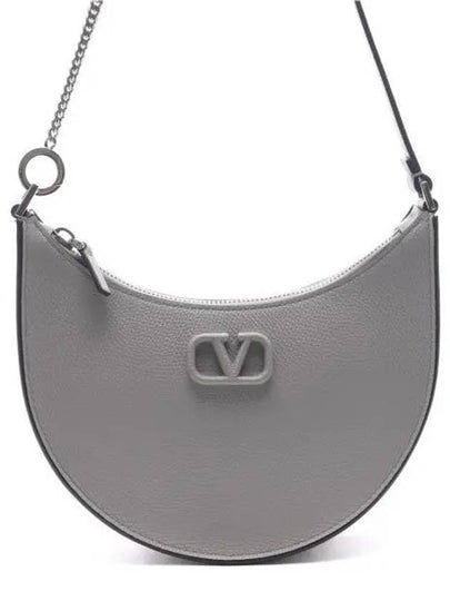 V Logo Mini Shoulder Bag Grey - VALENTINO - BALAAN 2