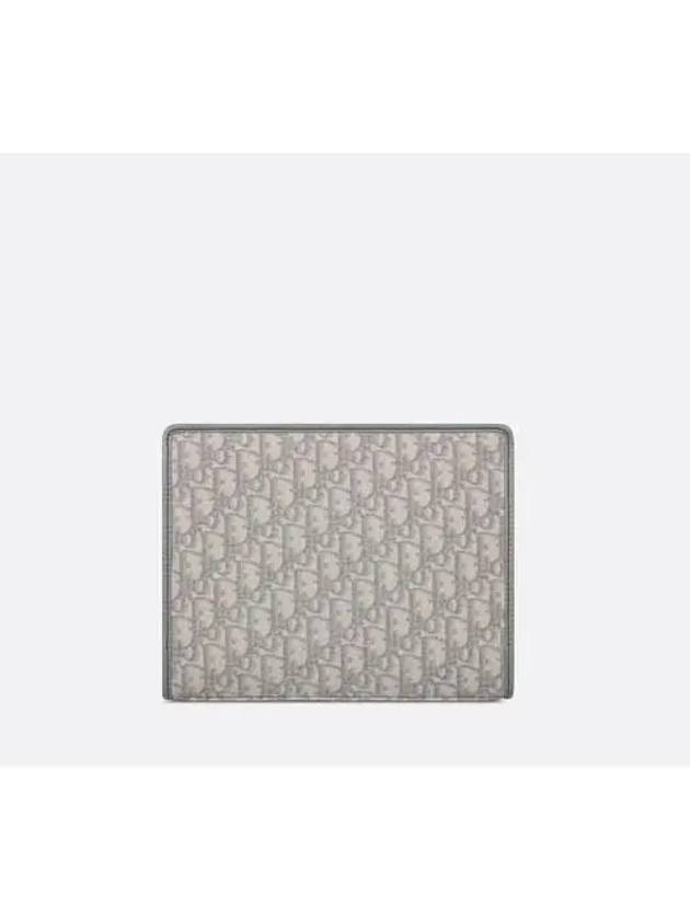 Medium 30 Montene Pouch Grey Oblique Jacquard - DIOR - BALAAN 5