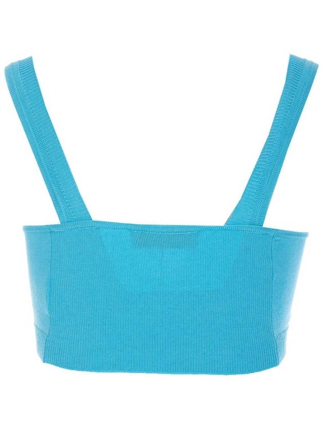 ORB Logo Knit Bra Blue - VIVIENNE WESTWOOD - BALAAN 3