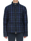 Check Reversible 4 Bar Zip-up Padding - THOM BROWNE - BALAAN 3