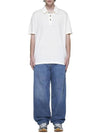 Cotton Short Sleeve Polo Shirt Dove - BOTTEGA VENETA - BALAAN 3