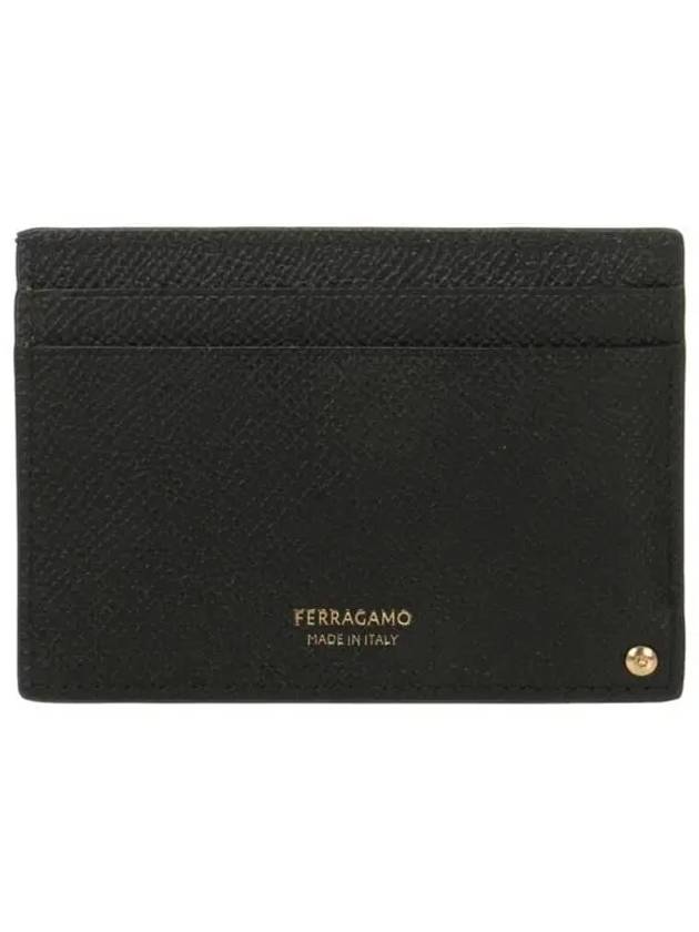 Gancini Card Wallet Black - SALVATORE FERRAGAMO - BALAAN 4