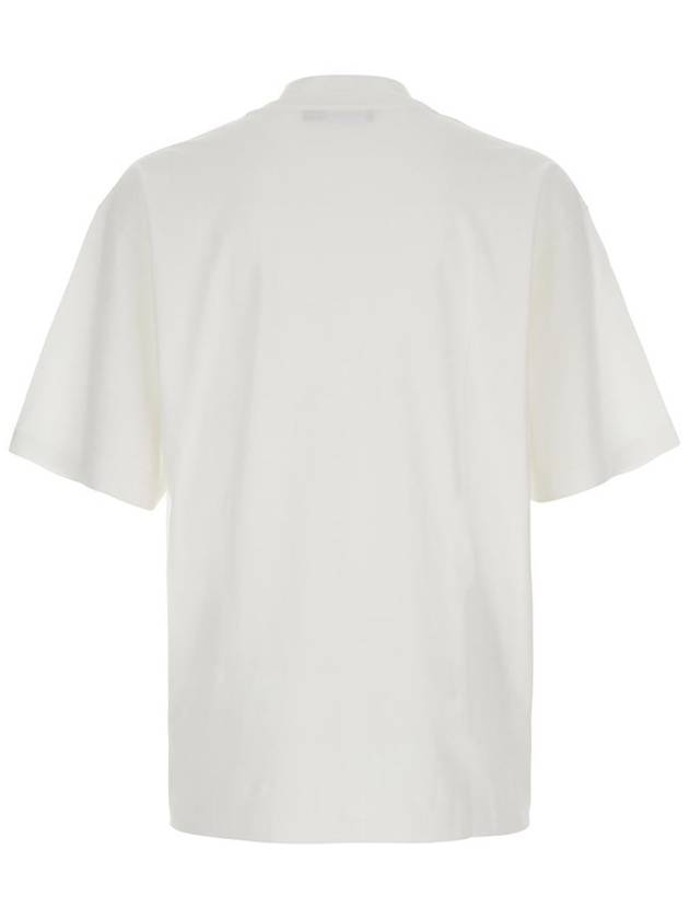 White Oversize T-Shirt With Maxi Logo On The Front In Cotton Man - DOLCE&GABBANA - BALAAN 2